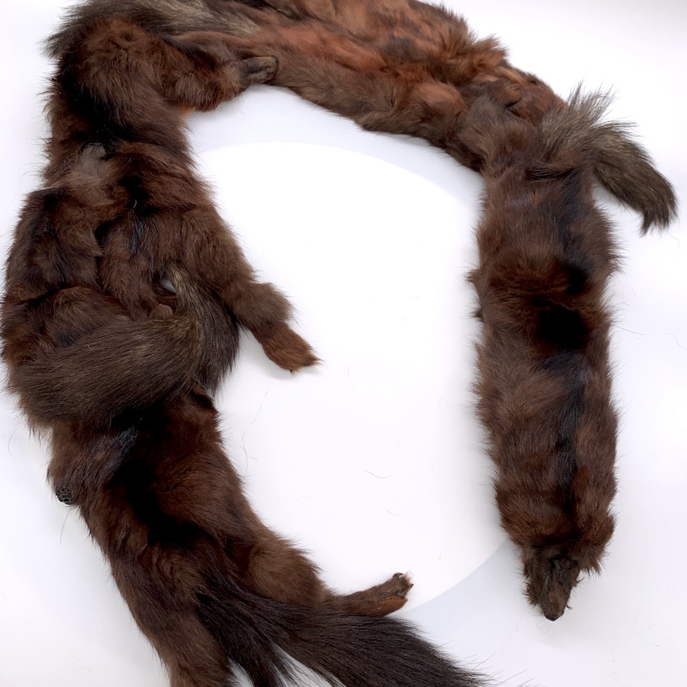 Vintage Ferret Fur Scarf Stole